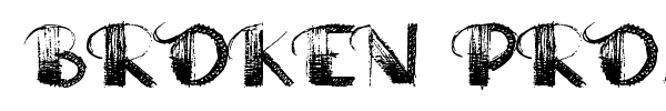 Broken Promise font preview